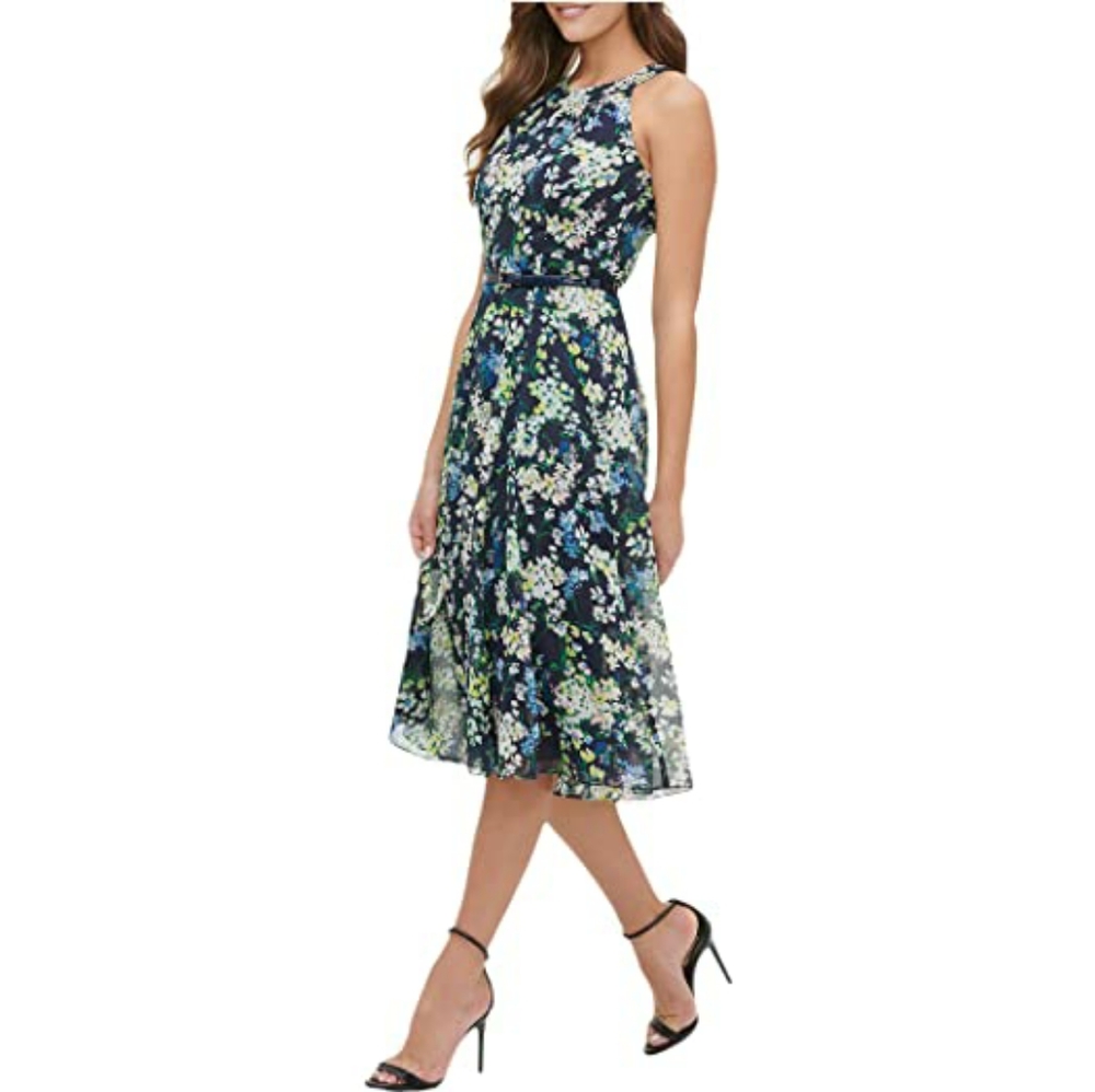 NWT Tommy Hilfiger Madeline Floral Chiffon - Picture 3 of 7